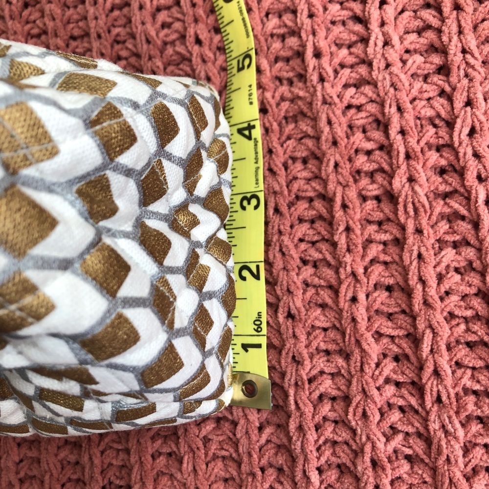 NWOT | west elm | metallic ikat cosmetic bag - Picture 8 of 8